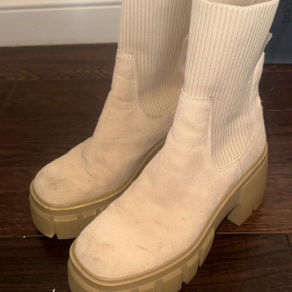Steve Madden Liberti Sand Boots Platform - Picture 3 of 9